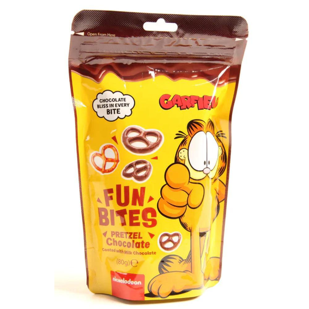 جارفيلد فان بايتس بريتزل شوكولاتة 80 جم - 1