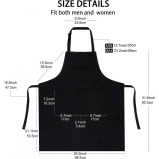 YISK Store / Apron, With 2 Pockets, Black - 2 miniature