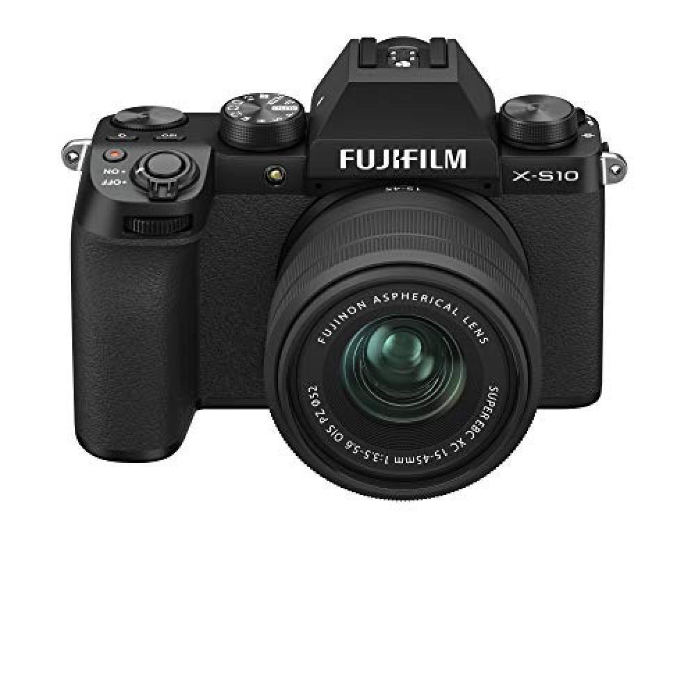 Fujifilm X S10 Mirrorless Digital Camera XF15 45 mm Lens Kit, Black, 16670106, XS10, 15-45 Kit - 1