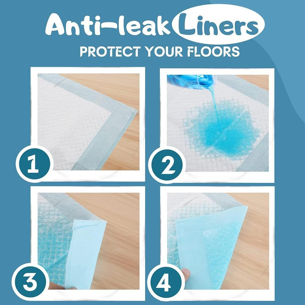 Dog and puppy training pads, Mosycle, Disposable, Ultra absorbent, Leak-proof, Size XL, 60x90 cm (20 pcs) - 2