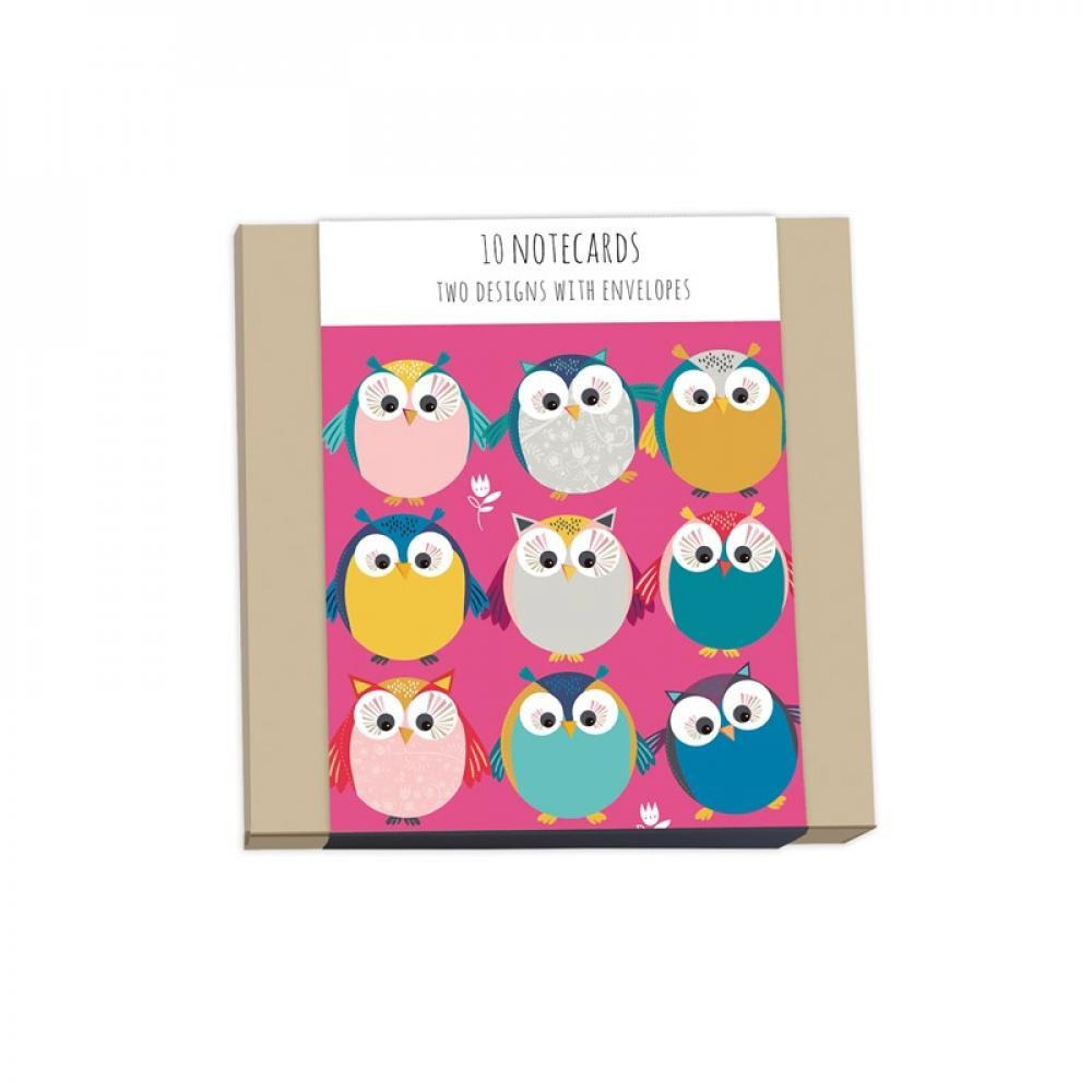 Little Owls Square Notecards with Envelopes - 1