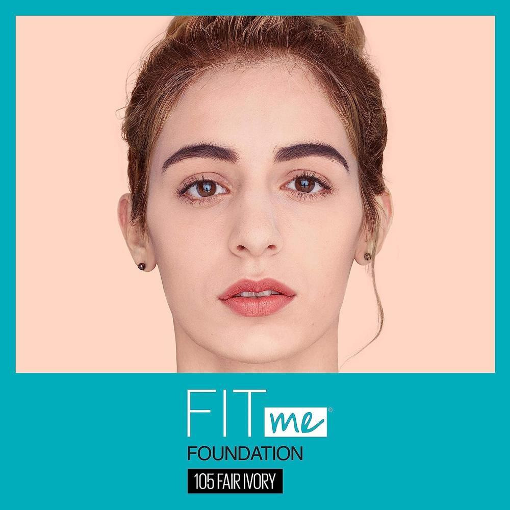 Maybelline New York \/ Foundation, Fit me, Matte, 105 - Fair ivory, 1 fl oz (30 ml) - 2