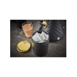 Swan SWKA17523BLKN Gatsby Set of 3 Kitchen Canisters, Tea Coffee Sugar, Black, One Size - 2 miniature