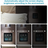 Smart Multi-functional Control Panel WiFi Smart Wall Screen with Sensor APP Control with 4-inch LCD Touch Screen Clock Date Temperature Weather Displa - 3 miniature