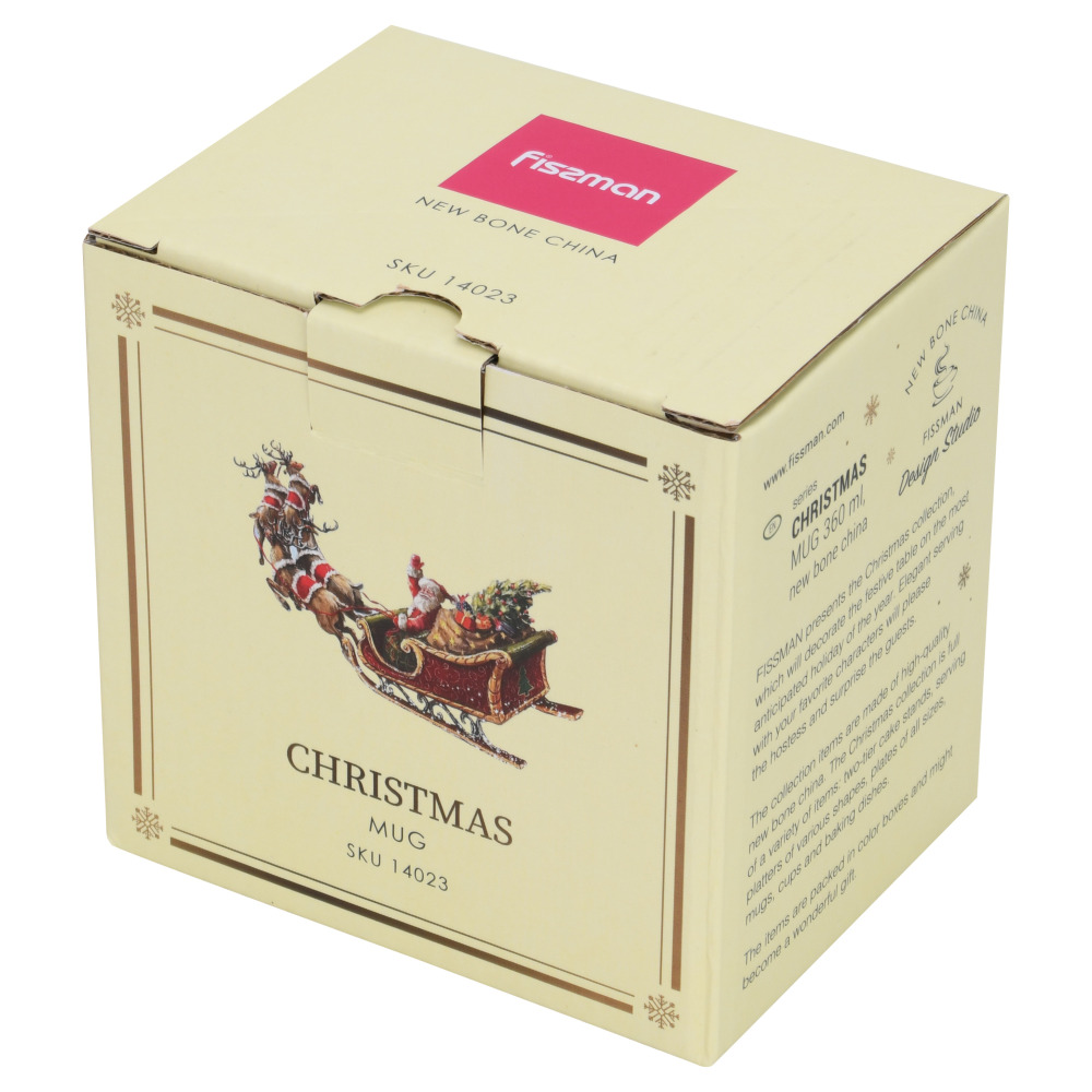 Fissman, Mug 360ml, Christmas, New Bone China - 7