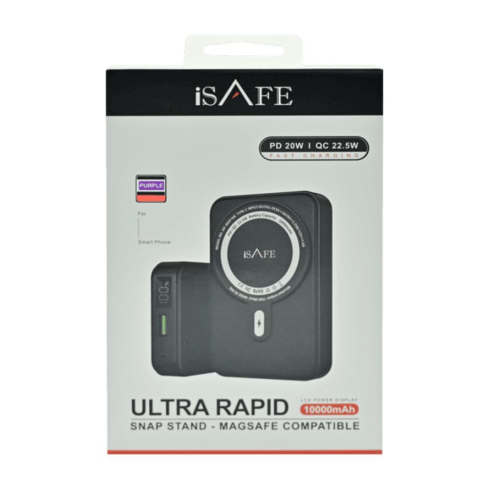 اي سيف باور بانك بقاعدة مغناطيسية، 10000 مللي أمبير، بنفسجي - 3