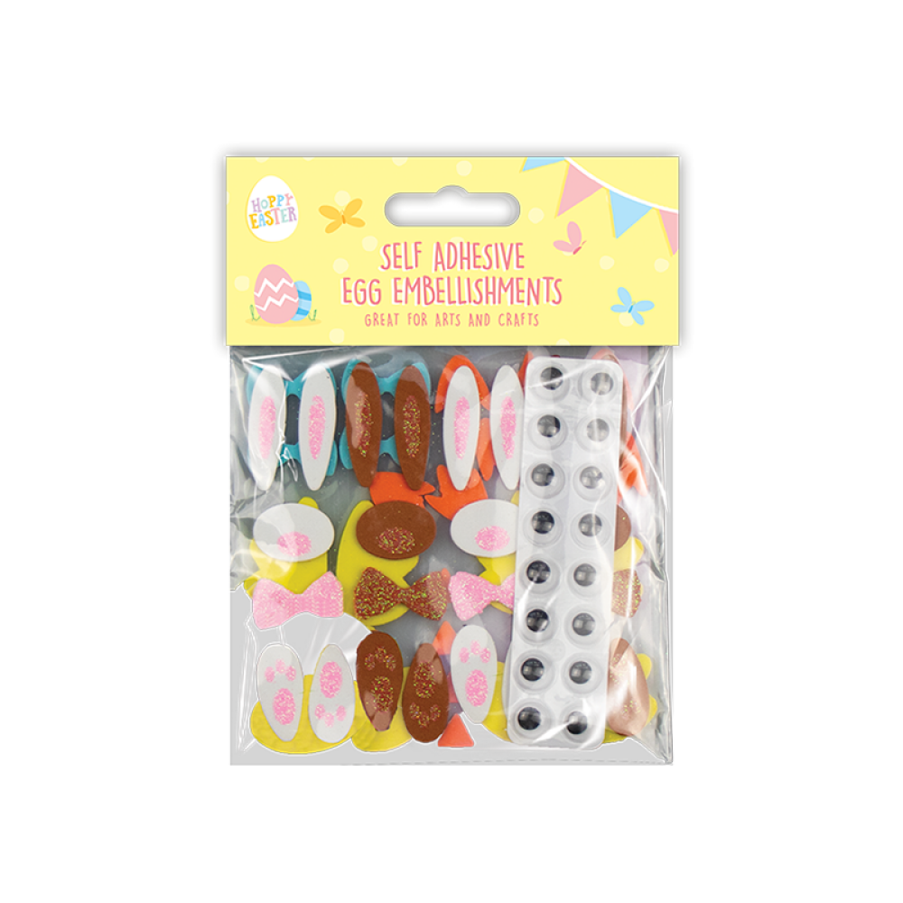 Gems Foam Adhesive Easter Egg Embellishments - 1