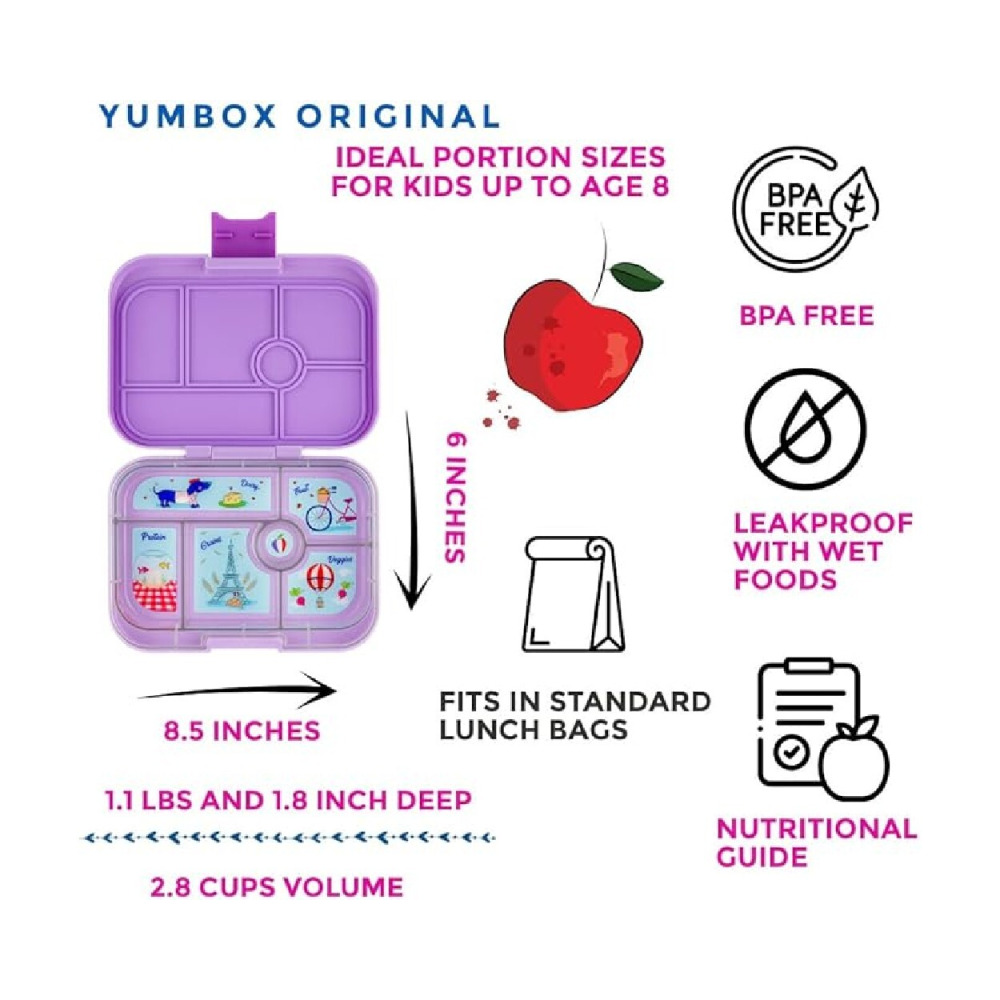Yumbox 6-Compartment Bento Box Purple - 2