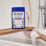Bath salt, Dr Teal's, Soaking solution, Pure Epsom salt, Shea butter and Almond oil, 3 lbs (1.36 kg) - 7 miniature