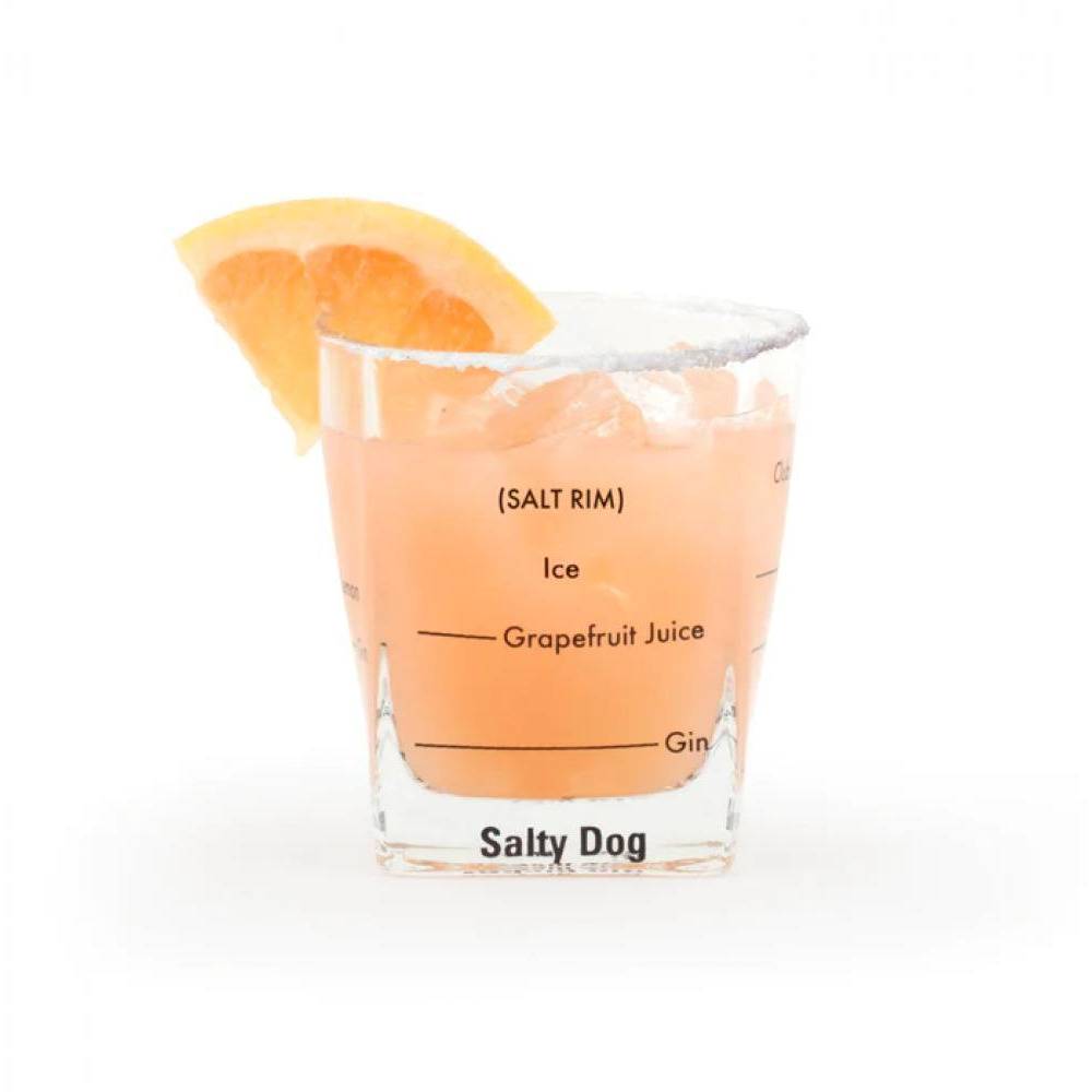 Kikkerland Bartending Glasses Set of 5 - 3