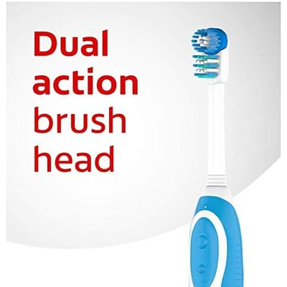 ElectricToothbrush Colgate 360 Whole Mouth Clean, Medium, Battery, assorted colors - 3