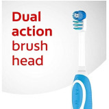ElectricToothbrush Colgate 360 Whole Mouth Clean, Medium, Battery, assorted colors - 3 miniature