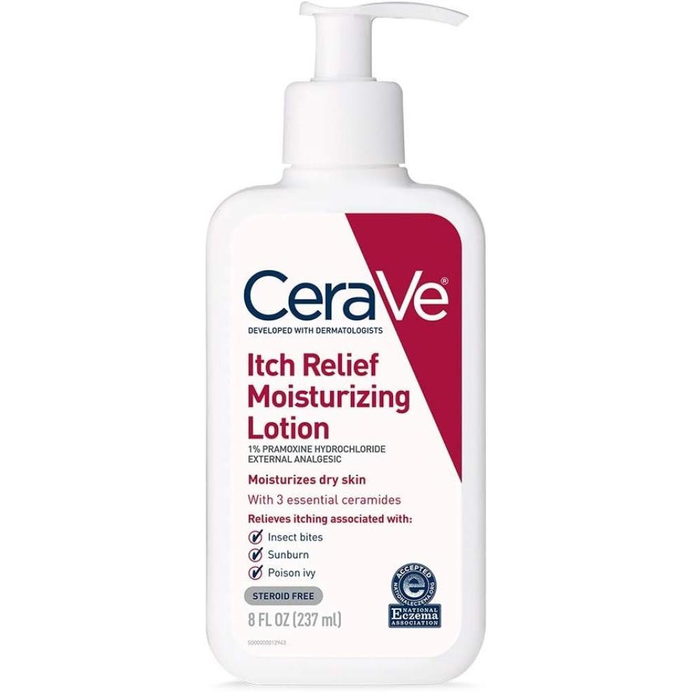 CeraVe, Lotion, Itch relief, Moisturizing, For dry and itchy skin, 8 fl. oz. (237 ml) - 1
