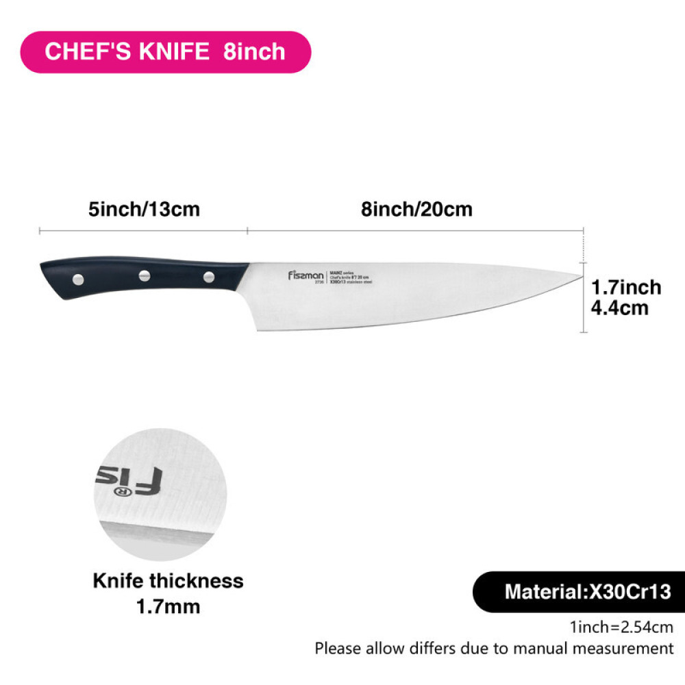 Fissman 8'' Chef`s Knife MAINZ (X30Cr13 steel) - 3