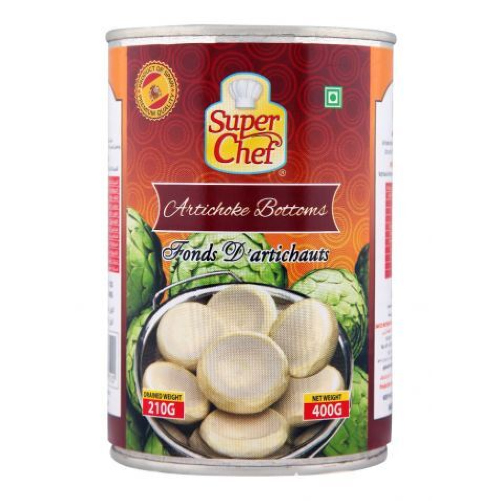 SUPER CHEF ARTICHOKE BOTTOMS FONDS DARTICHAUTS 400GM - 1