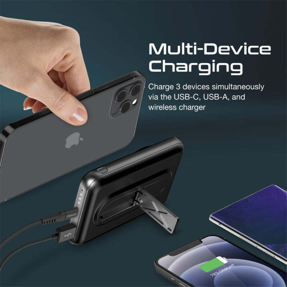 Promate PowerMag-10Pro SuperCharge MagSafe Wireless Charging Power Bank - 2