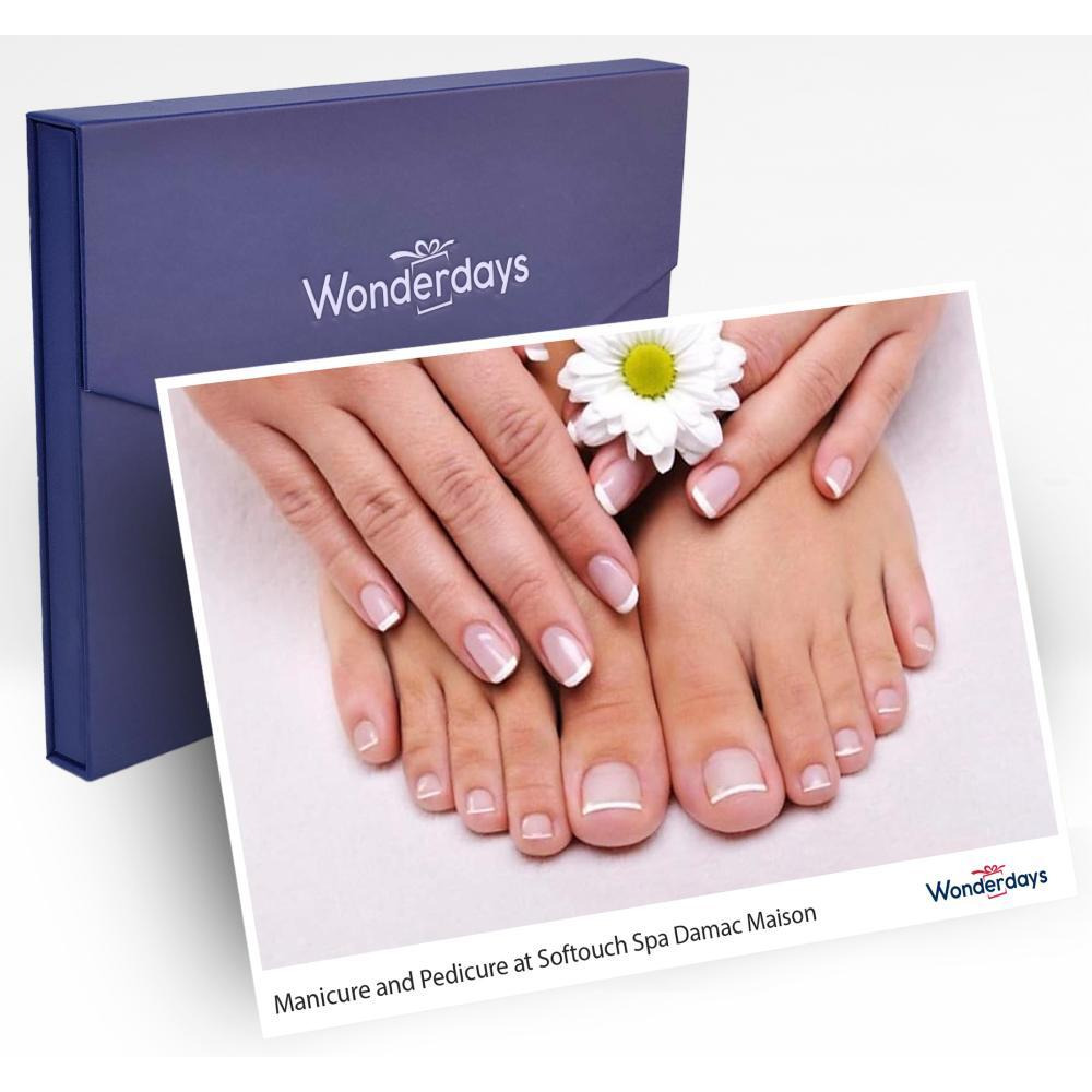 Wonderdays Premium Gift Box - Gelish Manicure and Pedicure at Softouch Spa Damac Maison - Unique gift for christmas, birthdays and any other occasion - 1