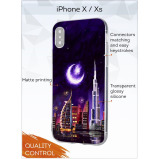 Protective Case Cover for Apple iPhone X / Xs Dubai in the moonlight - 2 miniature