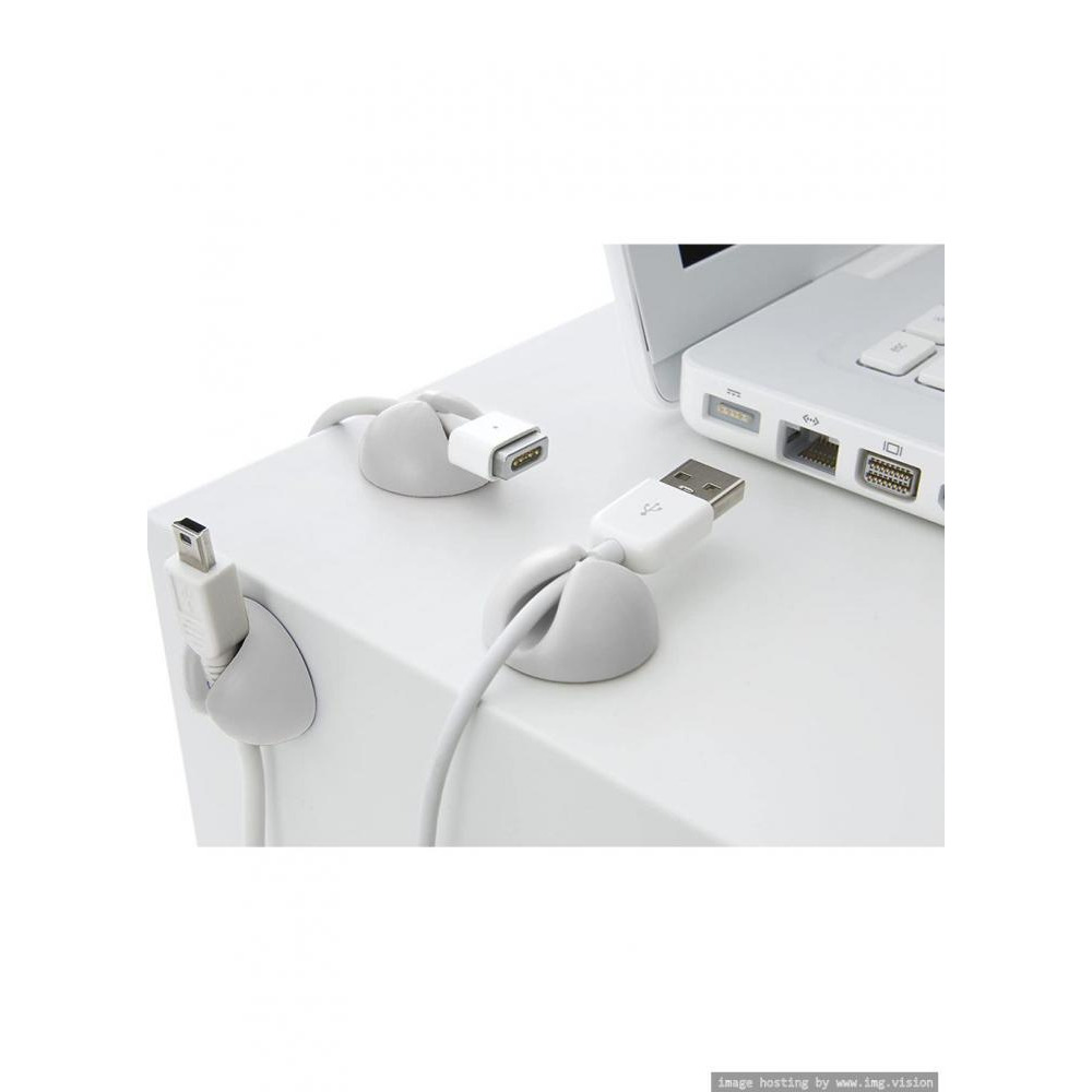 Bluelounge Cable Drop White Color Pack of 6 - 2