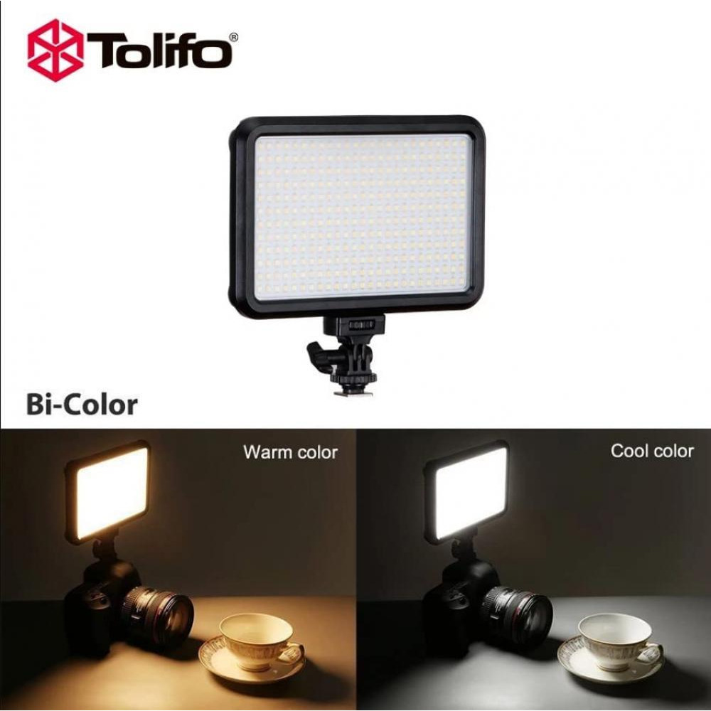 Tolifo PT-F300B Bi color LED Video Light Panel Output Power-30 Watts Luminous flux 3000LM - 1