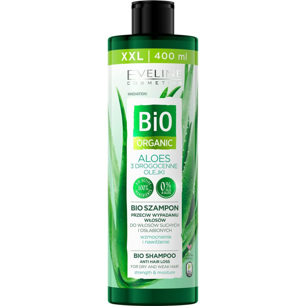 Eveline Cosmetics Bio Shampoo for Anti Hair Loss For dry and Weak Hair, 400m - 1