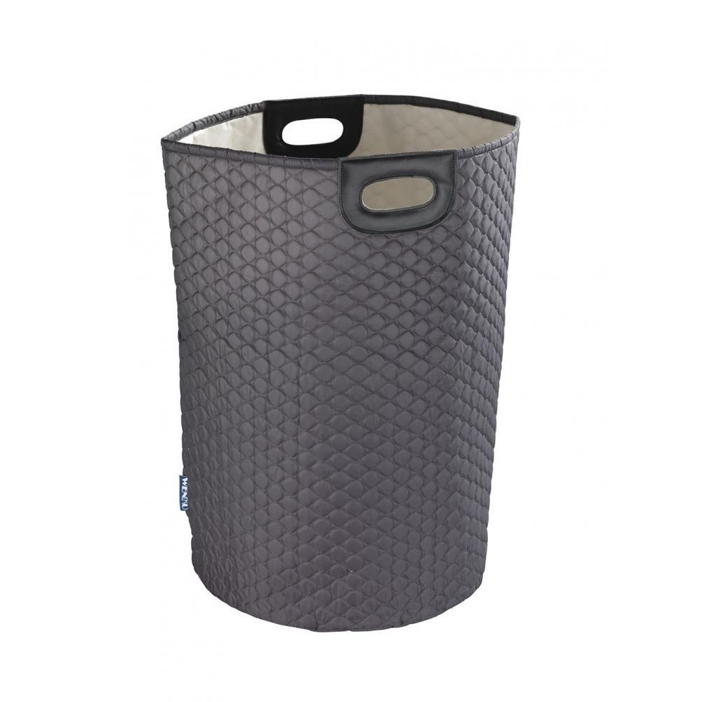Wenko Laundry Bin Wabo, Grey - 1
