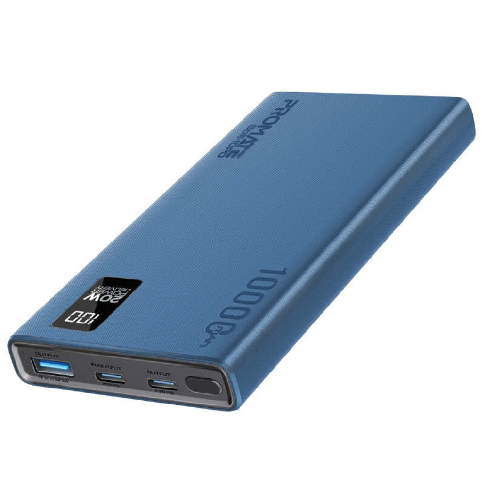 Promate Compact Smart Charging Power Bank с ДВУМЯ ПОРТАМИ Usb-C МОЩНОСТЬЮ 20 ВТ И Usb-A мощностью 22,5 Вт - 8