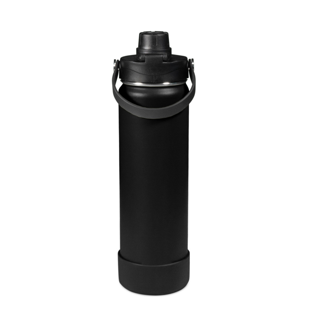Waicee Onyx Black Reusable Bottle - Durable, Compact, Leak-Proof, Stylish, BPA-Free, Insulated, Portable - 620ml - 3
