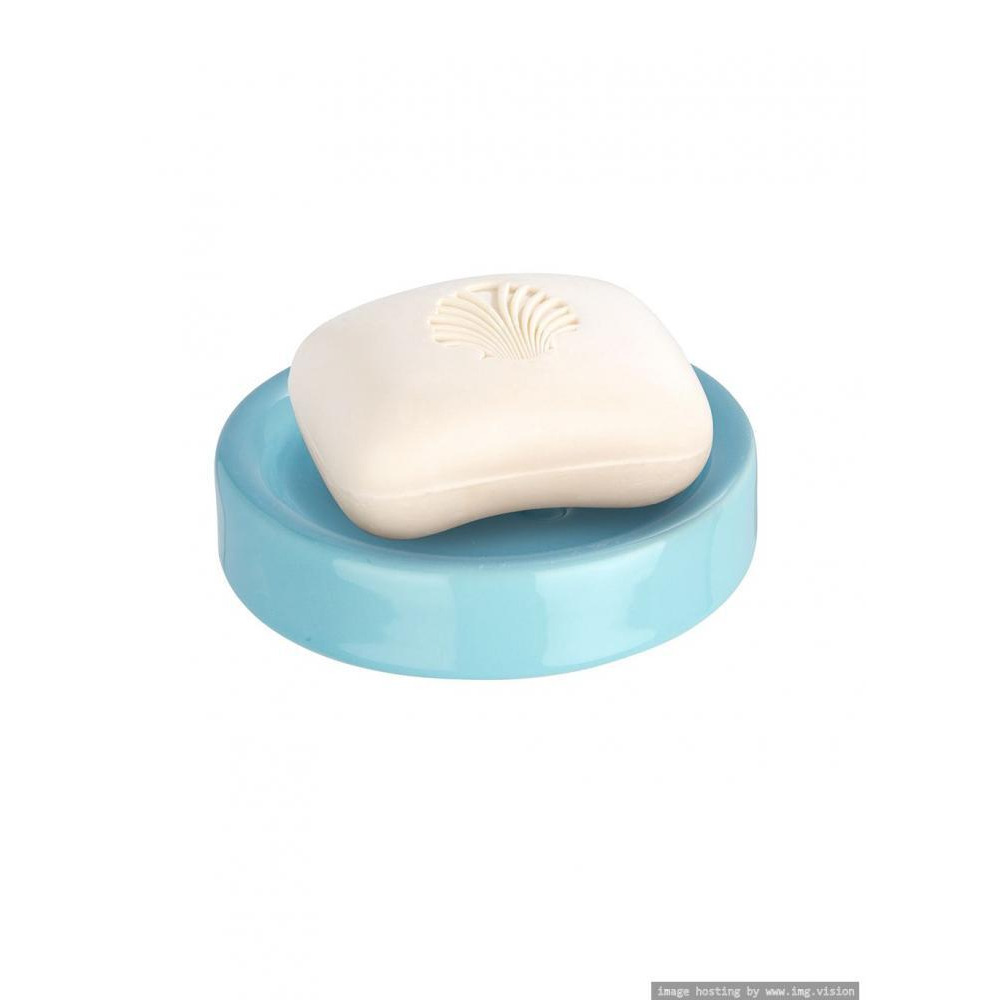 Wenko Ceramic Soap Dish Polaris Pastel Blue - 3