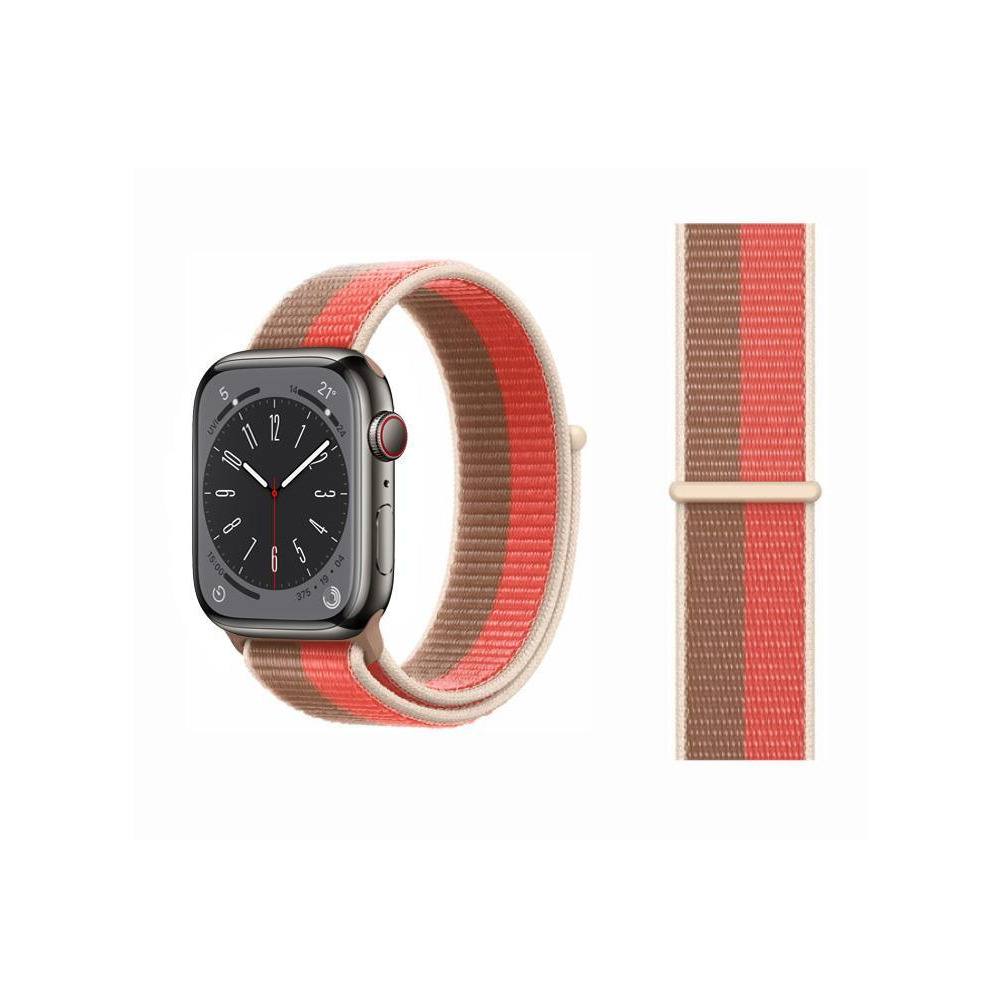 Perfii Nylon Loop Replacement Band for Apple Watch 49/45/44/42mm Series Ultra/8/7/6/SE/5/4/3 - 1