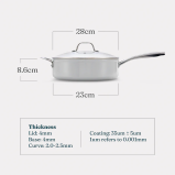 Cosmic Cookware Cosmo Pan - Cream - 2 miniature