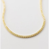 Модный ТЕННИСНЫЙ Браслет Из Стерлингового Серебра 925 Пробы С ПОЗОЛОЧЕННЫМ фианитом диаметром 3 мм - 3 miniature