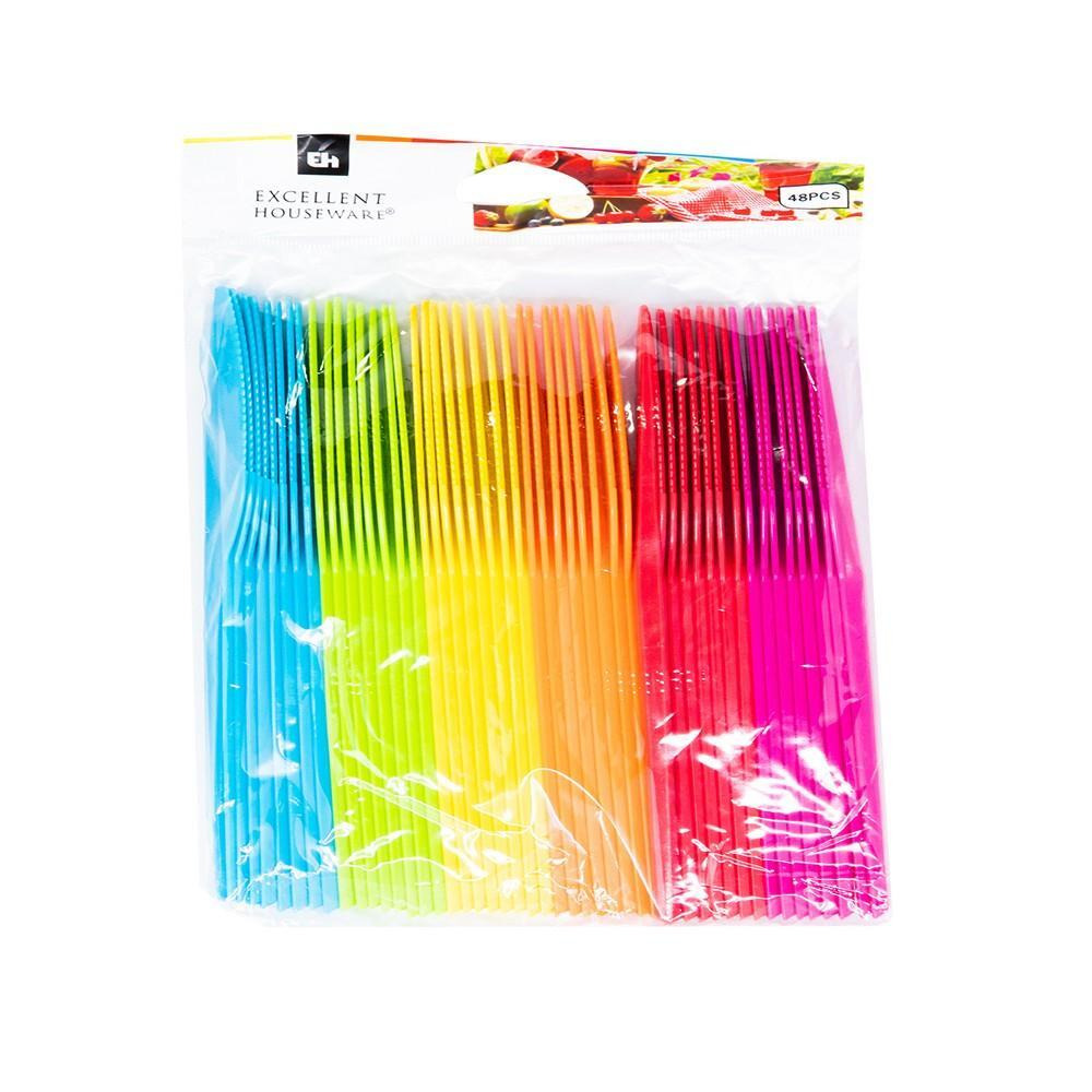 هوم سميث طقم سكاكين بلاستيك 48 قطعة - 1