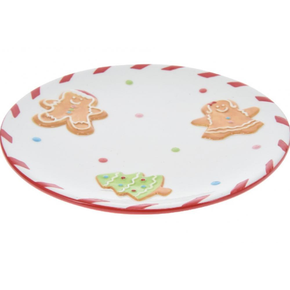 Koopman Xmas Plate Gingerbread Cookie 22cm - 1