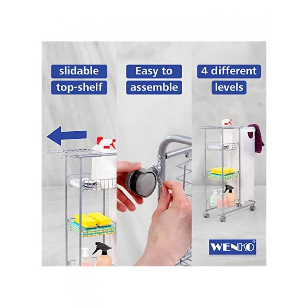 Wenko Collecting Trolley Slim - 5