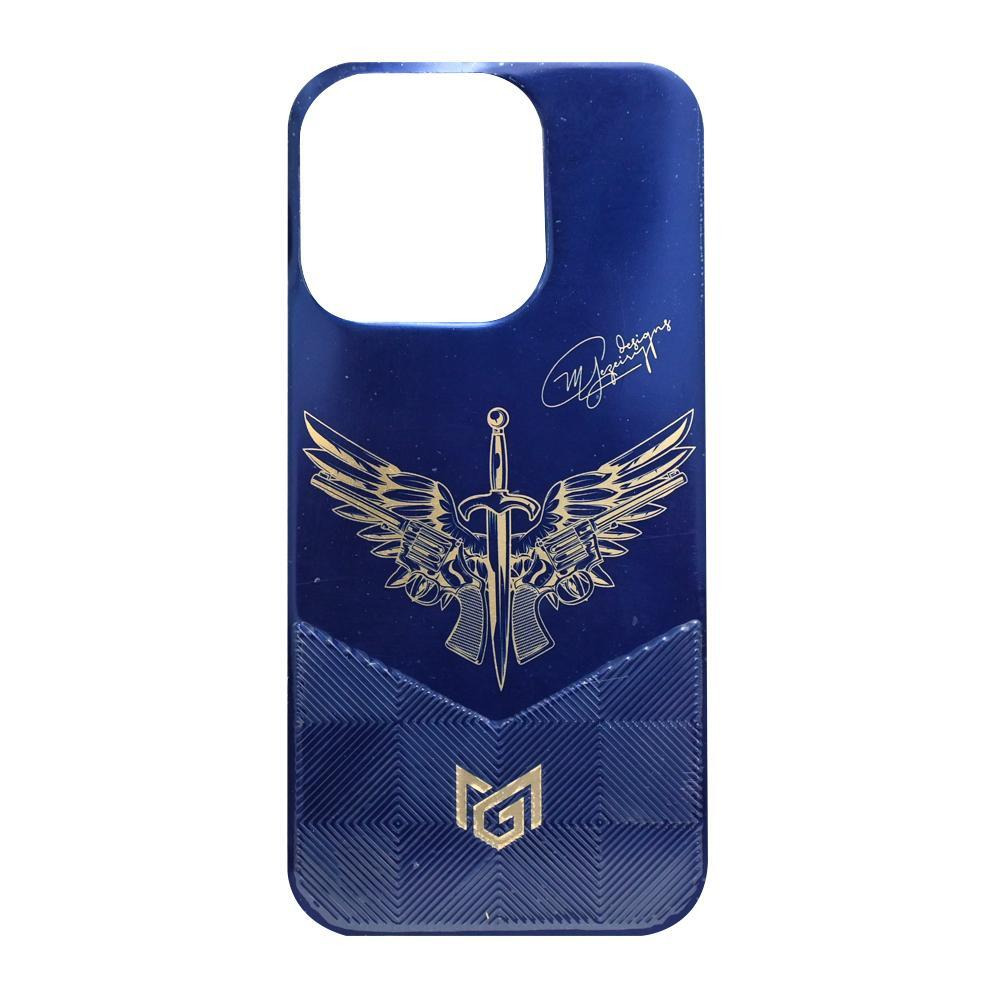 MG Designs Back Sticker Iphone 14 Pro Wing Purple - 1