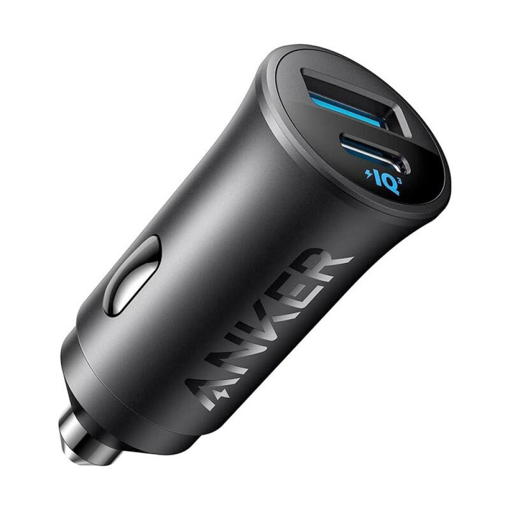 Anker 30W 2-Port USB-C and USB-A Car Charger – A2741H11 – Black - 1