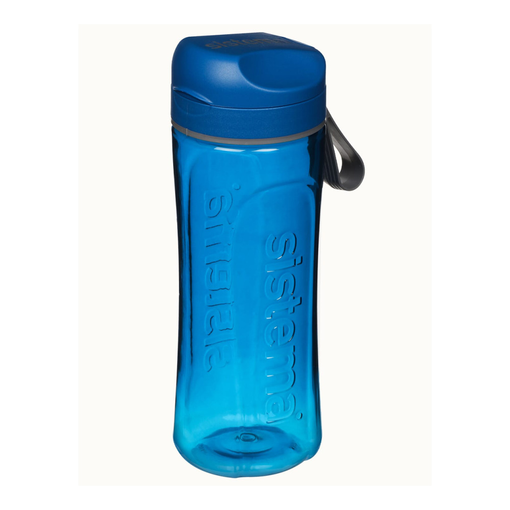 Sistema 600ml Tritan Swift Bottle (Blue): Lightweight & Durable - Great for Gym & Fitness Activities - Leakproof, BPA-Free & Easy to Clean - 2