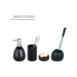 Wenko Ceramic Toilet Brush Polaris Black - 4 miniature