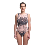 One-piece Sleeveless Swimsuit Nude (XS) - 1 miniature