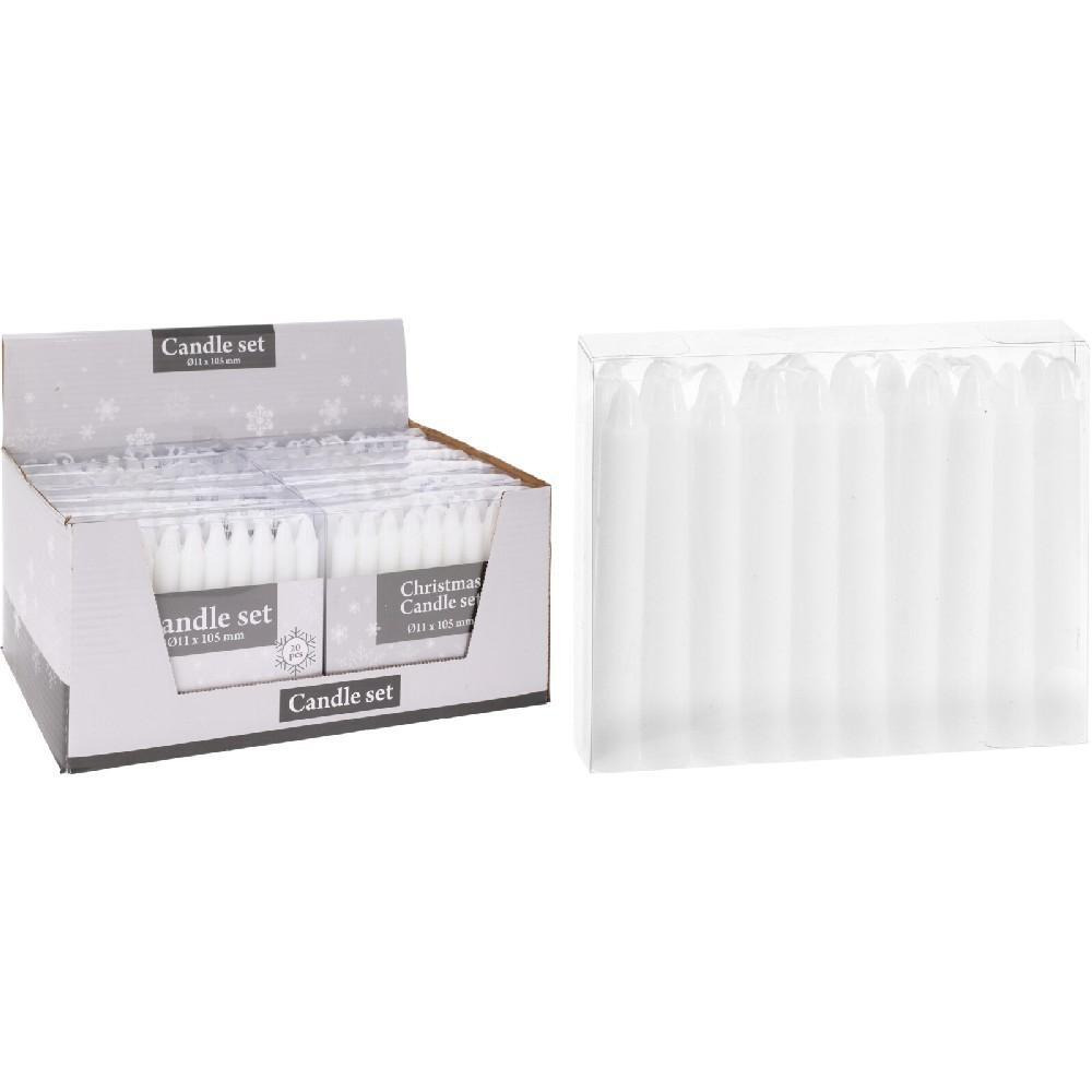 Koopman Xmas Candle Set of 20 White - 1