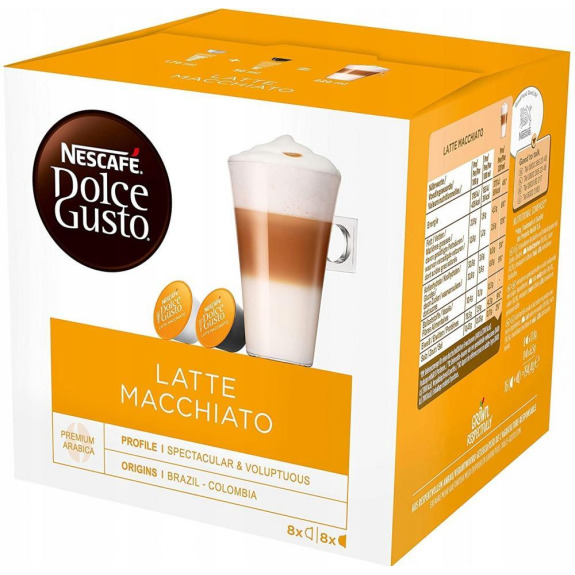 Nescafe Dolce Gusto \/ Capsules, Latte macchiato, 16 pcs