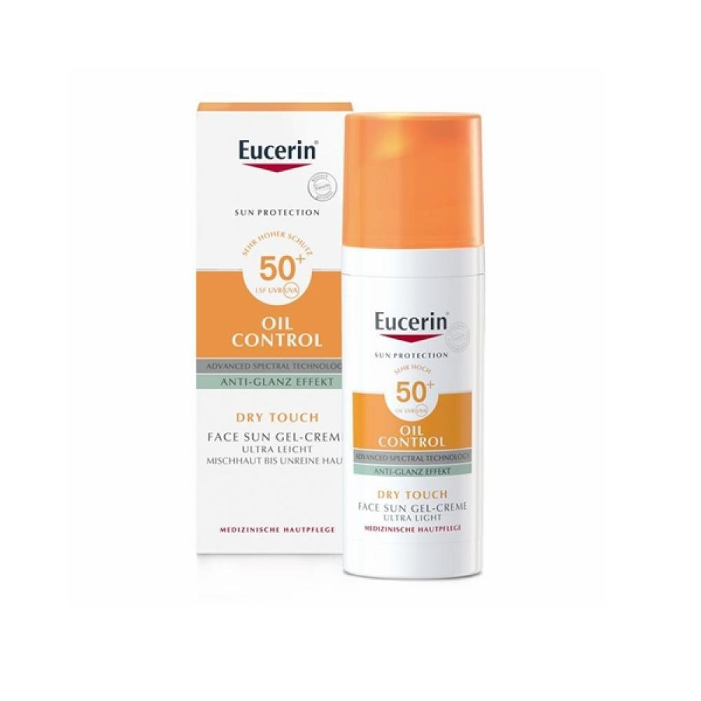 EUCERIN Гель Для Контроля Жирности Солнцезащитный Крем DRY Touch SPF50 - 1