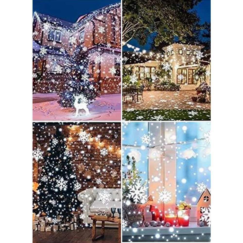 Snowfall Projector Lights with Remote Control, IP65 Waterproof Snowfall Spotlight for Weddings and Parties - 5