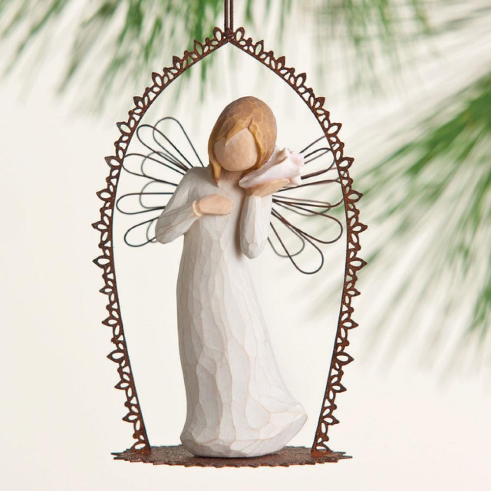 Willow Tree -Thinkin of You Trellis Ornament Figurine - 1