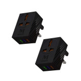 Marvers MS TC3112 International Универсальный Дорожный Адаптер 3 USB Порта С 6A Быстрой Зарядкой Черный - 6 miniature