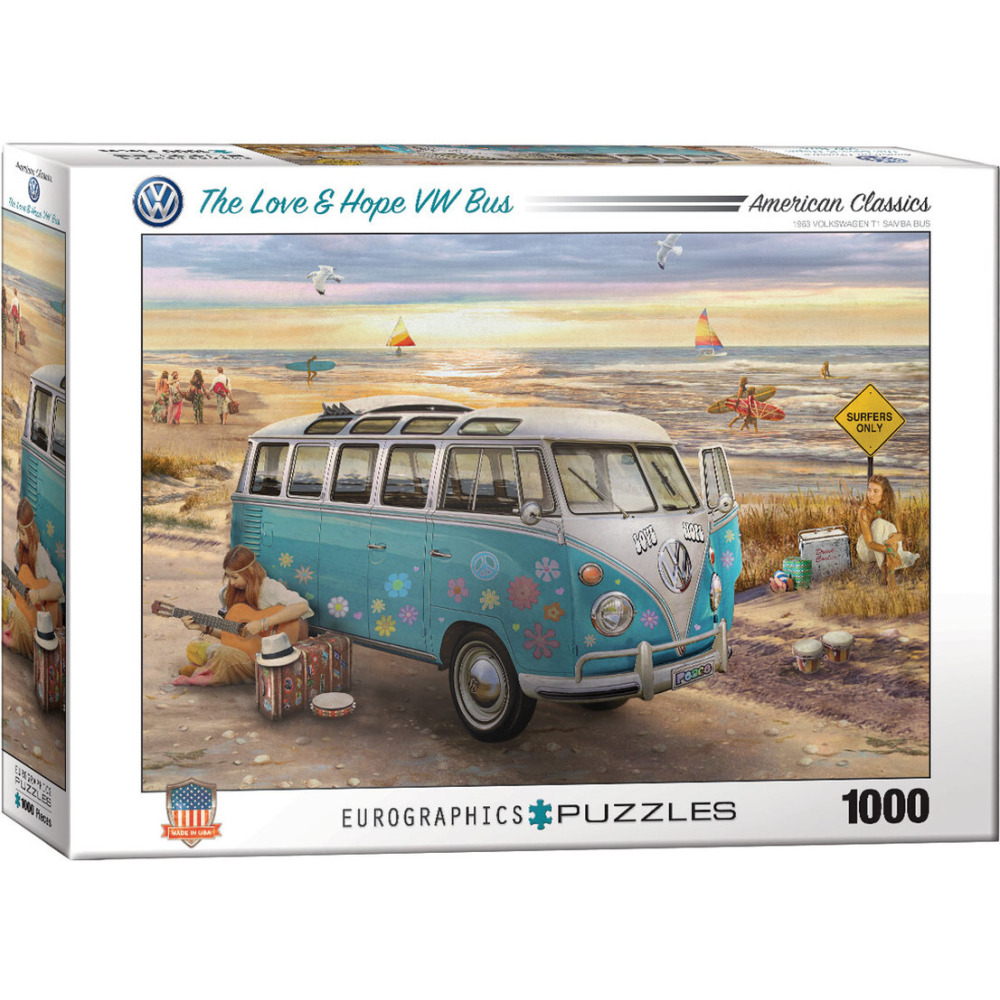 Пазл Eurographics Любовь/Надежда VW BUS 1000 шт - 1