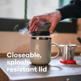 Hydro Flask Double Walled Vacuum Insulated Stainless Steel 355 ml (12 Oz) Thermos Mug, BPA Free, Trillium - 4 miniature