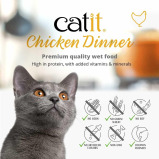 Catit Chicken Dinner, Tuna & Kale, 80g, Pack of 6 - 4 miniature