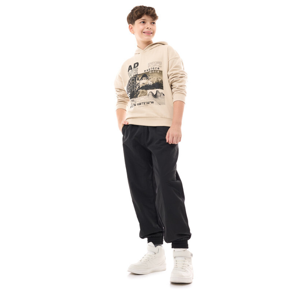 Boys' Hoodie Beige 13-14 YRS - 4